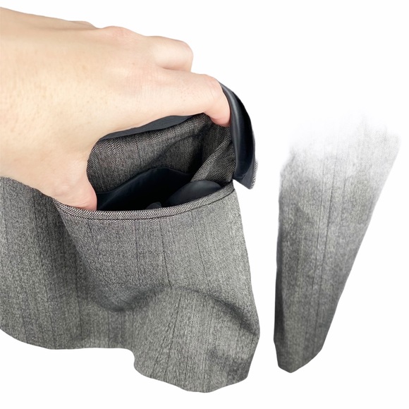 JCREW Puffy Sleeve Wool Blazer Jacket Grey Taupe 6 - Picture 8 of 8